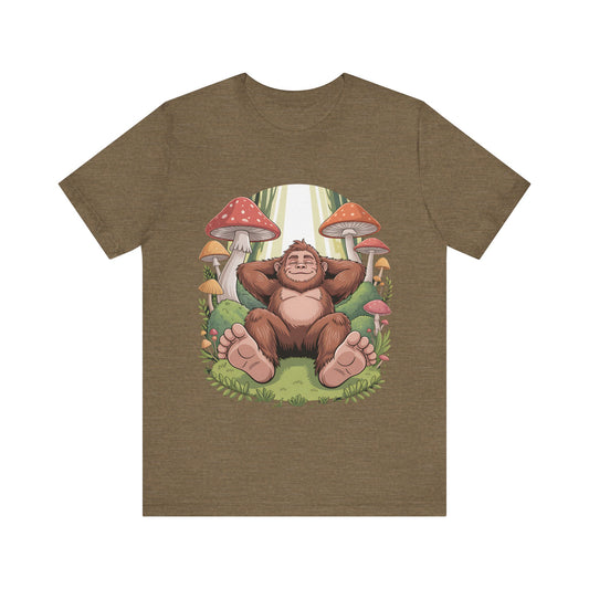 Bigfoot – “Relaxing in Mushrooms” T-Shirt