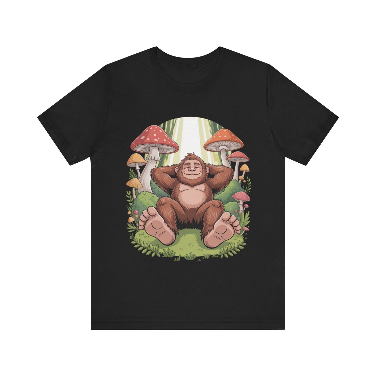 Bigfoot – “Relaxing in Mushrooms” T-Shirt